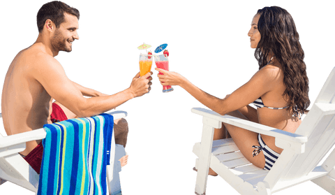 happy couple toasting drinks on transparent background - Download Free Stock Videos Pikwizard.com