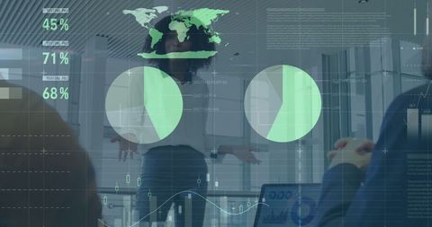 Business Data Analytics in Corporate Meeting with Futuristic Technology - Download Free Stock Images Pikwizard.com