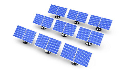 digital transparent illustration of multiple blue solar panels in array - Download Free Stock Videos Pikwizard.com