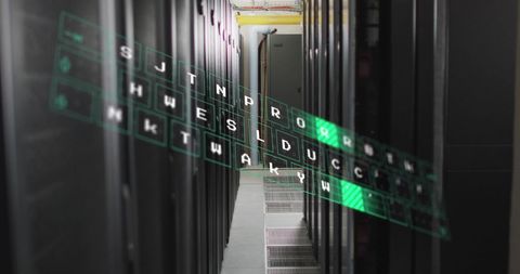 Digital interface overtakes data center servers corridor