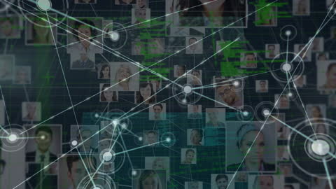 Digital Networking Icons Representing Global Connectivity