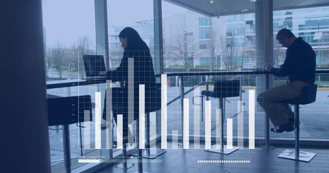 Digital Data Overlay on Business Professionals Using Devices