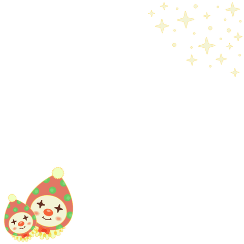 Transparent Clown Pair with Star Sparkles Celebration - Download Free Stock Videos Pikwizard.com