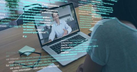Remote Collaboration Video Call with Coding Overlay