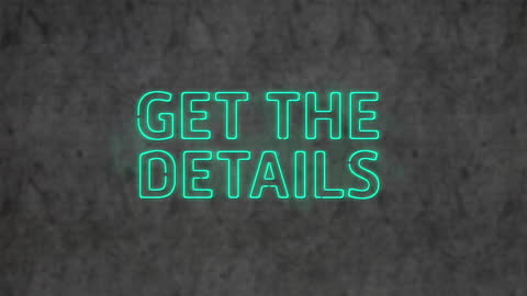 Neon Green Text 'Get the Details' on Textured Grey Background