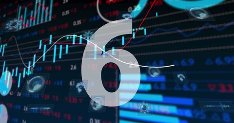 dynamic countdown over stock market analysis - Download Free Stock Images Pikwizard.com