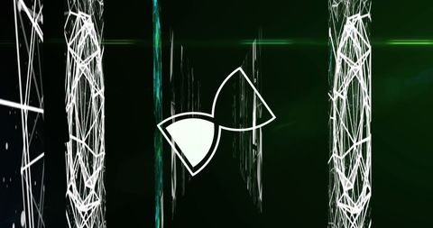 digital hourglass over futuristic connection network - Download Free Stock Images Pikwizard.com