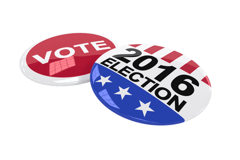 transparent political campaign badges with vote and 2016 text - Download Free Stock Videos Pikwizard.com