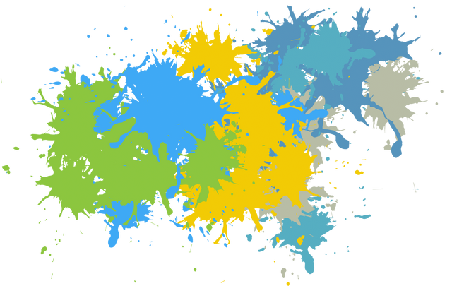 Abstract Colorful Paint Splatters on Transparent Background - Download Free Stock Videos Pikwizard.com