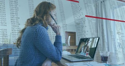 Remote work and data analytics with virtual communication