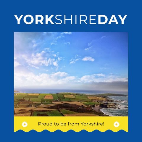 Yorkshire Day Celebration with Stunning Landscape View - Download Free Stock Templates Pikwizard.com