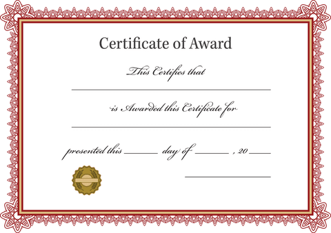 elegant certificate of award template with floral border - Download Free Stock Videos Pikwizard.com