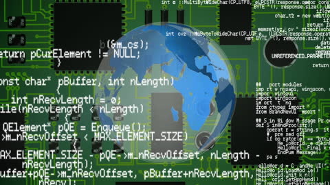 Global Data Processing with Futuristic Digital Interfaces