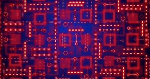 Neon Circuit Board Pattern with Digital Technology Themes - Download Free Stock Images Pikwizard.com