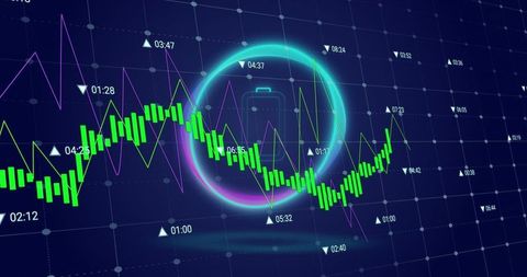 Digital securities trading platform with abstract battery