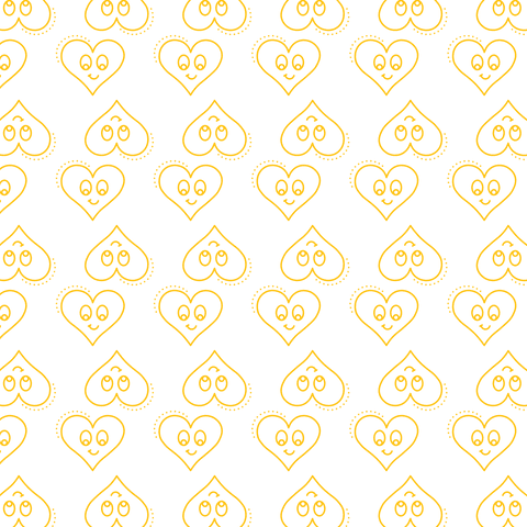 Yellow Smiley Heart Pattern on Transparent Background - Download Free Stock Videos Pikwizard.com