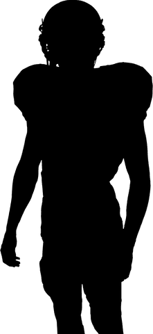 silhouette of rugby player standing on transparent background - Download Free Stock Videos Pikwizard.com