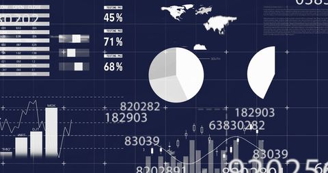 Abstract Financial Data Design with Global Connections - Download Free Stock Images Pikwizard.com