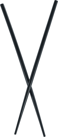 close-up of glossy black chopsticks on transparent background - Download Free Stock Videos Pikwizard.com