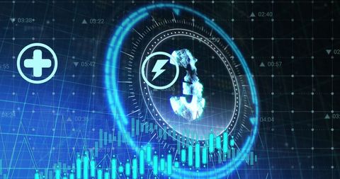 digital finance interface with euro symbol and data processing - Download Free Stock Images Pikwizard.com