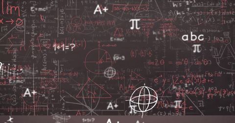 Complex Mathematical Formulas on Blackboard Art - Download Free Stock Images Pikwizard.com