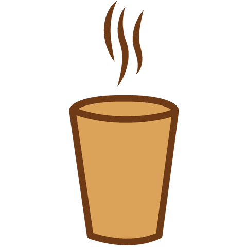 steaming coffee mug icon on transparent background - Download Free Stock Videos Pikwizard.com