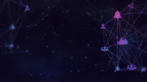 Digital Globe Icons and Networking Connections