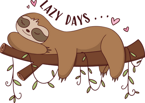 whimsical sloth lounging on branch with transparent background - Download Free Stock Videos Pikwizard.com