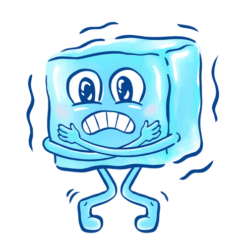 frosty ice cube animated with cold transparent expression - Download Free Stock Videos Pikwizard.com