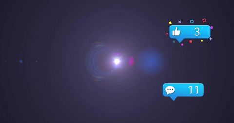 Futuristic Digital Interface with Celebration Icons