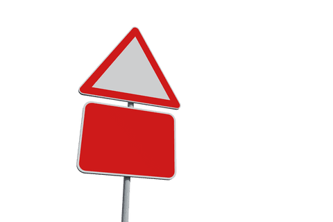 Red Signposts on Transparent Background for Automotive Designs - Download Free Stock Videos Pikwizard.com