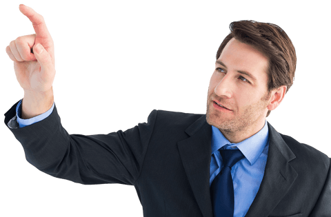 Transparent Background Businessman Pointing - Download Free Stock Videos Pikwizard.com
