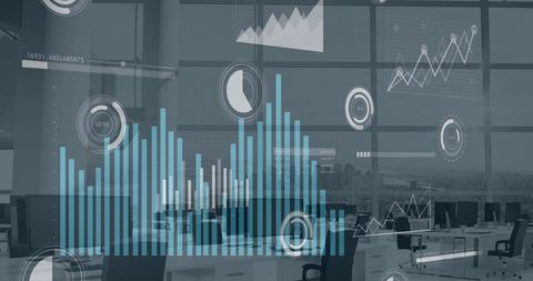 Data Processing and Analytics in Modern Office - Download Free Stock Images Pikwizard.com