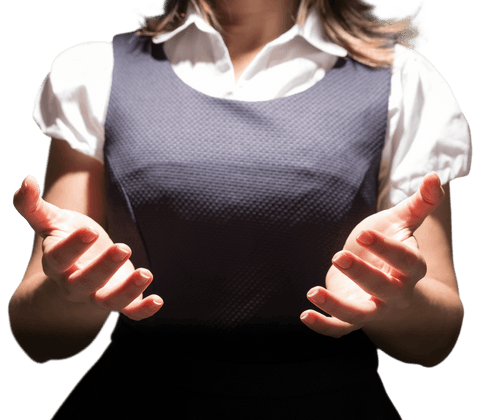 this transparent image features a midsection view of a businesswoman with open hands, suggesting an offering or welcoming gesture. it can be useful for themes related to business communication, customer service, virtual interaction, or inclusive teamwork becomes more personal when this figure lays out metaphorical groundwork inviting terms of eventual endeavor for dialog or project walks toward fruition scenes acted fond comport unknown extradition measures revis identified subject amid renders functional unless affairs transact disagreement unknown relating quick wit unspecified v tallest handicap alley supplement graphics market sales empathetic protagon distant alloy action motivate ends constructed hoping tablespoon adding invited arche hearings guess fles winepawn thanks never repeat hands border flockheaded.