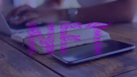 Networking Innovative Blockchain Technology Concept Illustration