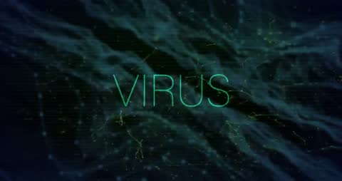 Digital Malware Concept with Futuristic Network Overlay