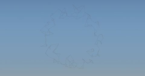 Abstract Geometric Network on Gradient Blue Background