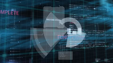 Futuristic Interface with Data Scanning and Processing