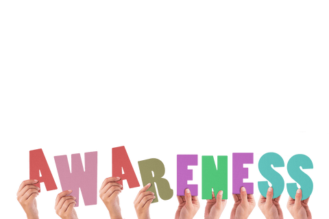 Diverse Hands Holding Letters Forming Transparent Awareness - Download Free Stock Videos Pikwizard.com