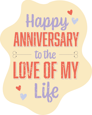 Happy Anniversary Transparent Illustration Celebrating Love