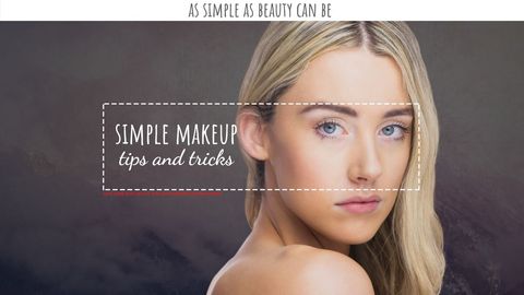 Elegant Woman with Natural Makeup in Beauty Tutorial Template - Download Free Stock Templates Pikwizard.com