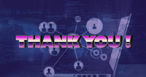 Digital Thank You Message with Network Connections