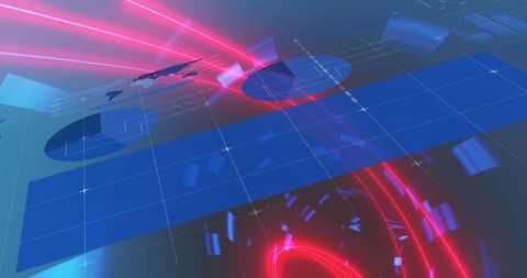 futuristic digital interface with global network graphics - Download Free Stock Images Pikwizard.com