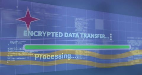 cybersecurity data transfer interface with progress bar - Download Free Stock Images Pikwizard.com