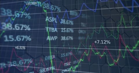 Financial Data Graphs and Technology Interface Background - Download Free Stock Images Pikwizard.com