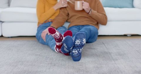 Cozy friendship moments with festive winter socks