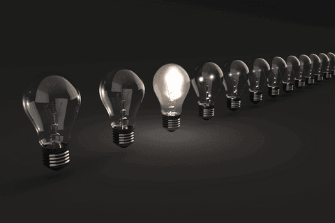 glowing light bulb demonstrating ideas on transparent background - Download Free Stock Videos Pikwizard.com