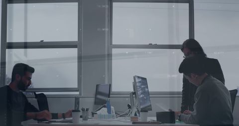 Digital Financial Analysis in Modern Office Workspace - Download Free Stock Images Pikwizard.com
