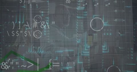Digital Data Network with Business Professionals - Download Free Stock Images Pikwizard.com