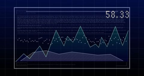 Data Processing with Abstract Graph and Digital Interface - Download Free Stock Images Pikwizard.com